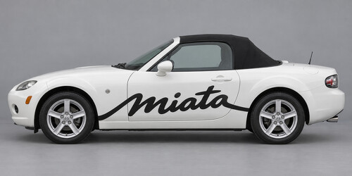 Open Script Zijkant Vinyl Decal Sticker voor Mazda MX-5 Miata 2006_1
