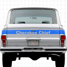 Cherokee Chief Stripe Achterklep Vinyl Decal voor Jeep Cherokee 1981-83_2