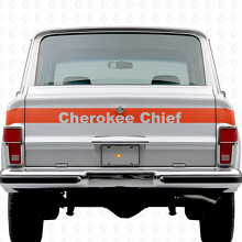Cherokee Chief Stripe Achterklep Vinyl Decal voor Jeep Cherokee 1981-83_4