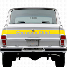 Cherokee Chief Stripe Achterklep Vinyl Decal voor Jeep Cherokee 1981-83_5