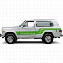 Cherokee Chief Strepen Zij Vinyl Decal Sticker voor Jeep Cherokee 1981-83_3