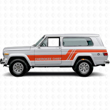 Cherokee Chief Strepen Zij Vinyl Decal Sticker voor Jeep Cherokee 1981-83_4