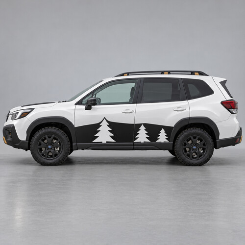 Drie Dennen Raamzij Vinyl Decal Sticker voor Subaru Forester 2024_1