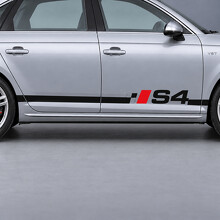 Geruit dorpelzijkant vinyl decal sticker voor Audi S4 2018_2
