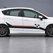 Stage Step Checker ST Zij Vinyl Decal Sticker voor Ford Fiesta 2019_2