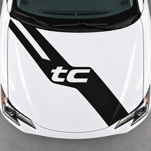 Open Letter Motorkap Sash Vinyl Decal Sticker voor Scion tC 2014-2016 Facelift_2