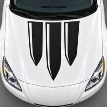 Drie Schild Strips Motorkap Vinyl Decal Sticker voor Buick Regal GS 2012-2013_2