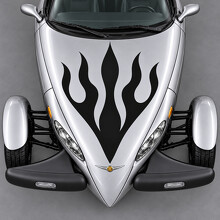 Vijf Vlammen Ventilator Motorkap Vinyl Sticker voor Chrysler Prowler 2001-2002_2