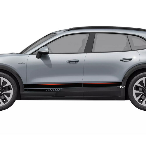 Rally Stijl Accent Strepen Rocker Panel Vinyl Decal Sticker voor Porsche Cayenne Electric