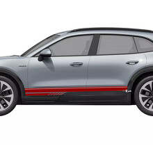 Rally Stijl Accent Strepen Rocker Panel Vinyl Decal Sticker voor Porsche Cayenne Electric_3