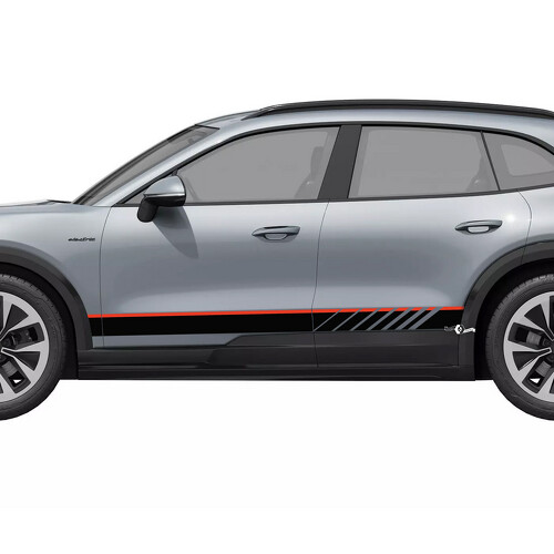 Dubbele Race Strepen Rocker Panel Vinyl Decal Sticker voor Porsche Cayenne Electric