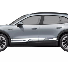 Geometrische Stijl Strepen Instaplijst Vinyl Decal Sticker voor Porsche Cayenne Electric_3