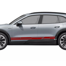 Cyber Style Strepen Ruiterpaneel Vinyl Decal Sticker voor Porsche Cayenne Electric_2