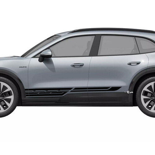 Techno Style Strepen Deurdorpel Vinyl Decal Sticker voor Porsche Cayenne Electric