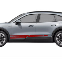 Techno Style Strepen Deurdorpel Vinyl Decal Sticker voor Porsche Cayenne Electric_3