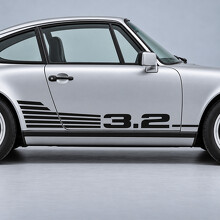 Koelrib 3.2 Zijvinylsticker voor Porsche 911 Carrera 1984-1989_2