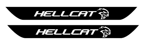 Hellcat-stijl Deurdrempel Vinyl Decal Set voor Dodge Challenger