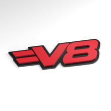 V8 Split Bar 3D Acrylembleem_3
