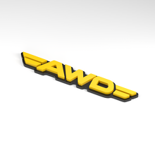 AWD Twin Wings 3D Acryl Embleem_2