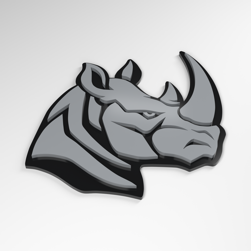 Rhino Forward Force 3D Acryl Embleem_1