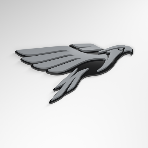 Falcon Swept Wing 3D Acryl Embleem_1