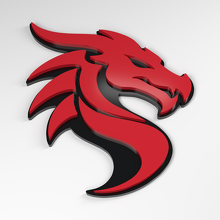 Dragon S-Curve 3D Acryl Embleem_3
