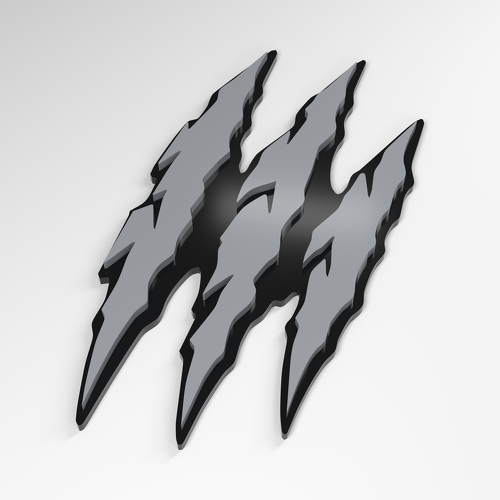 Claw Triple Slash 3D Acryl Embleem_1