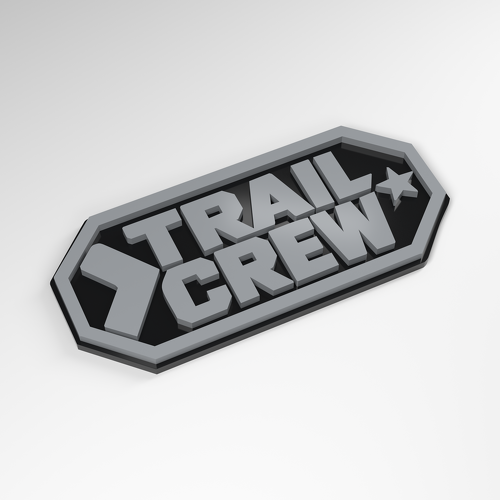 Trail Crew Club 3D Acrylbadge