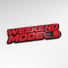Weekend Modus Schakelaar 3D Acryl Embleem_3