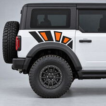 Raptor Rock Shards Achterspatbord Vinyl Decal Sticker voor Ford Bronco 2024_2
