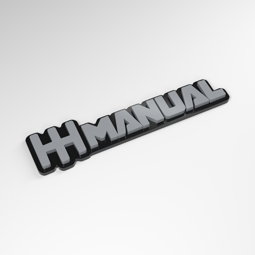 Handmatige Schakelpoort 3D Acryl Autobadge