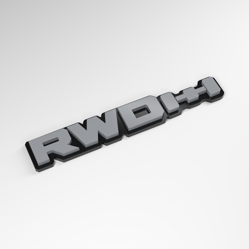RWD 3D Acryl Auto Embleem