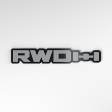 RWD 3D Acryl Auto Embleem_4