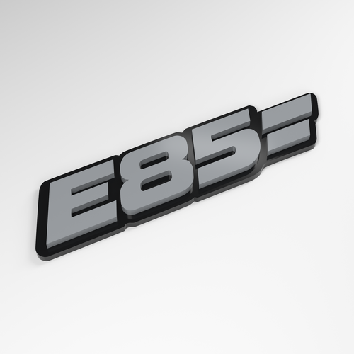 E85 3D acryl autokenteken