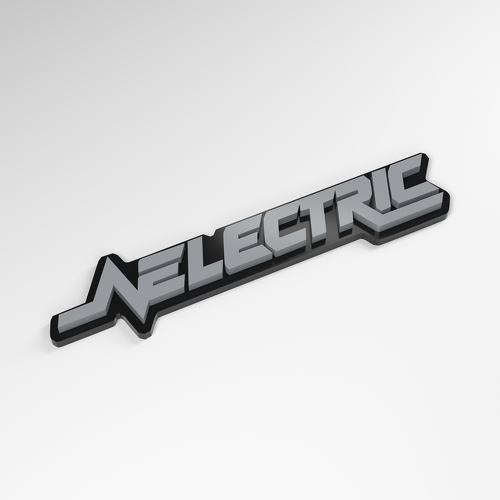Elektrisch 3D Acryl Autobadge