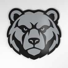 Grizzly Bear 3D Acryl Auto Embleem_4