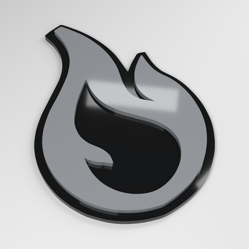 Flame 3D Acryl Autoschild