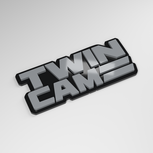 Twin Cam 3D Acrylautoembleem_1
