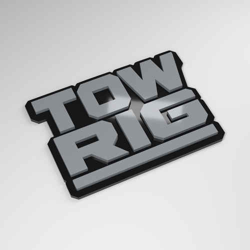 Tow Rig 3D acryl auto-embleem_1