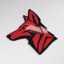 Coyote 3D Acryl Autoplaatje_3