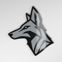 Coyote 3D Acryl Autoplaatje_4