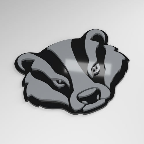 Badger 3D Acryl Autoschild