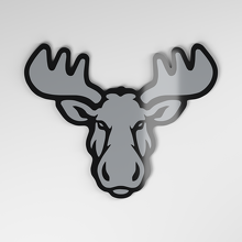 Moose 3D Acryl Auto Embleem_4