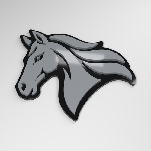 Horse 3D Acryl Auto Embleem_1