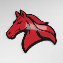 Horse 3D Acryl Auto Embleem_3