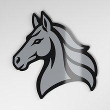 Horse 3D Acryl Auto Embleem_4