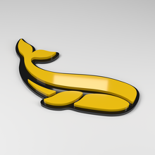Whale 3D Acryl Auto Embleem_2