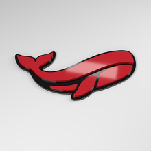 Whale 3D Acryl Auto Embleem_3