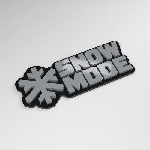 Sneeuwmodus 3D Acryl Auto Badge