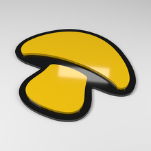 Paddenstoel 3D Acryl Auto Embleem_2